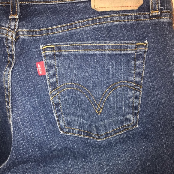 Vintage Levi Strauss and Co Dark Wash Boot Cut Denim Jeans Size 9S or 28/30 - Picture 8 of 12